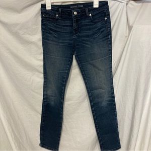 Michael Kors Womens Izzy Skinny Ankle Dark Wash Denim Jeans Size 4-EXCELLENT!